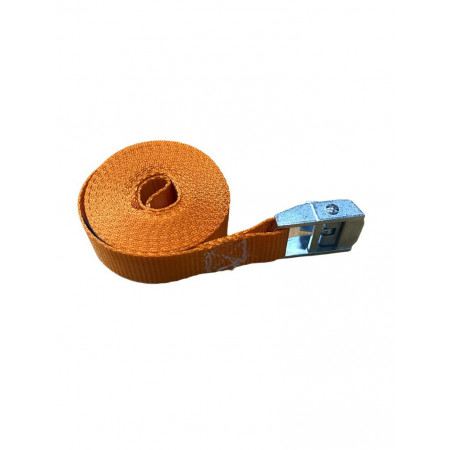 Oranje spanband met 4m / 25mm gesp